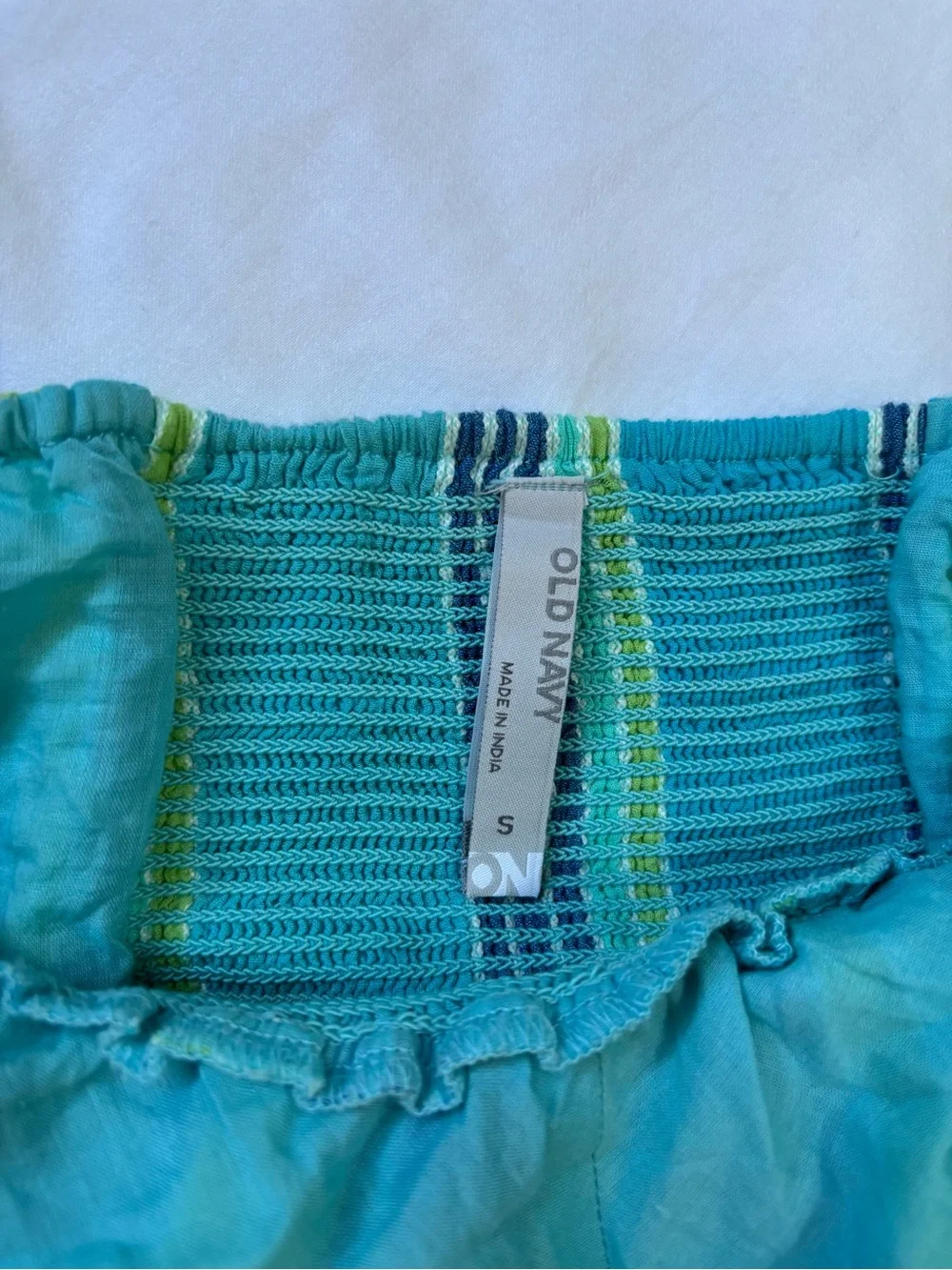 2000s Old Navy Turquoise Striped Dress